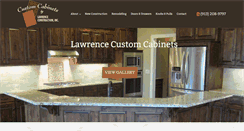 Desktop Screenshot of customcabinetsbylawrence.com