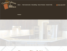 Tablet Screenshot of customcabinetsbylawrence.com